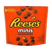 Reeses minis unwrapped