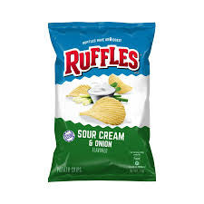 Ruffles sour cream and onion