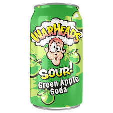 Warheads green apple soda